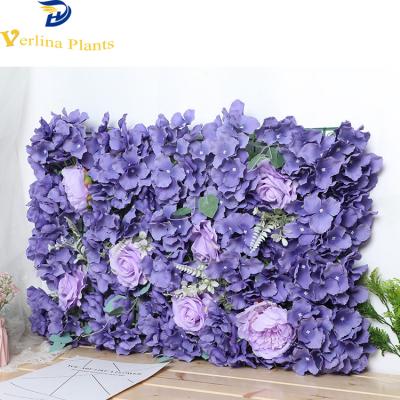 China 2021 Environmental Friendly New Design Mounted Lily Decoration Artificial Flower Wall For Wedding for sale