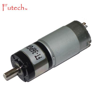 China Explosion Proof 36mm 12 Vdc And 24 Vdc Planetary Gear Motors for sale