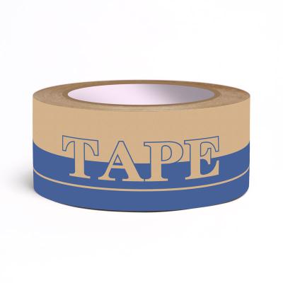 China Waterproof CMYK Cardboard Self Adhesive Paper Tape Sealing Paper Tape Kraft Paper for sale