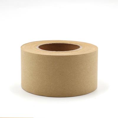 China Wood Pulp Packing Tape Waterproof Pure Water Activated Kraft Box Paper Tape Tape for sale