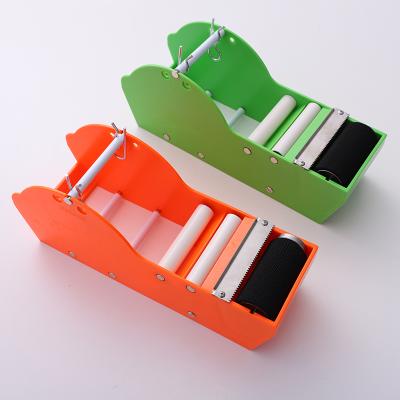 China Durable Orange / Green Water Activated Wrapping Tape Dispenser Kraft Paper Tape Dispenser for sale