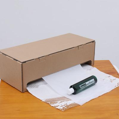 China High Quality Recyclable Honeycomb Kraft Paper Cushion Paper Dispenser Set for sale