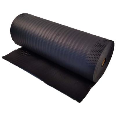 China Recyclable Recyclable 380mm*30m Black Honeycomb Kraft Paper Cushion Paper Wrapping Sheet for sale