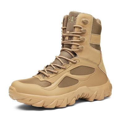 China CUSHIONING Men's Four Seasons Army Boots, Special Forces Mountaineering Boots, Outdoor Waterproof High Top Desert Boots for sale