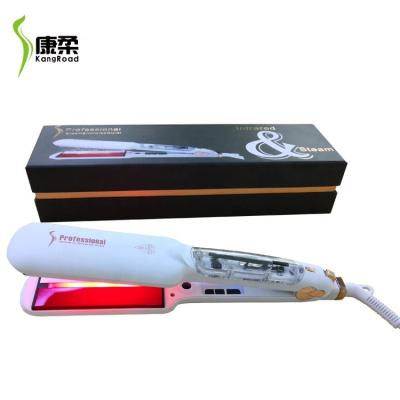 China 2021 Best Selling Safety Infrared Hair Steam Straightener Professional Adjustment Flat Irons Cordless Curling Wand Custom High Grade Fast for sale