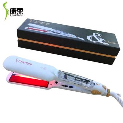 China Safety Best Selling Steam Infrared Straightener Straightening Ceramic Hair Wand New Style Professional Beauty Curling Safe for sale