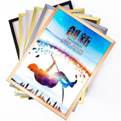 China Environmental Friendly Aluminum Alloy Photo Frame Metal Materials Selling Advertising Poster Frame Picture Frame for sale