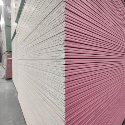 China High Quality Wholesale Standard Fire Resistant Sheetrock 1220X2440Mm 12Mm Exterior Gypsum Plasterboard for sale