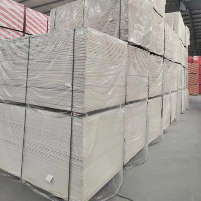 China Direct Sales Drywall Gypsum Board 9.5Mm/10.5Mm/12Mm 1200X2400Mm Plasterboard Partition for sale