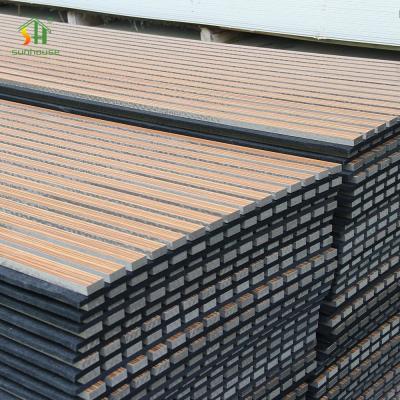 China High Quality Acoustic Panel Diffusion Wall Soundproofing Slat Wooden Fiber Sound Proof Wall Panels for sale