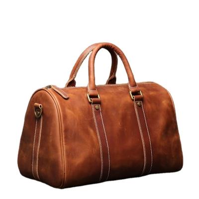 China Multificational fashion horse leather travel genuine leather casual crazy bags for weekender duffle duffle man bag minute for sale