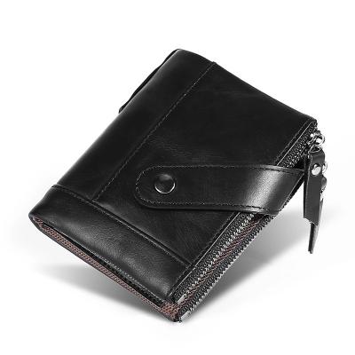 China RFID Customized Color Mens Leather Wallet With Big Promotion for sale