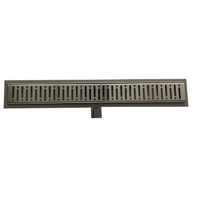 China Modern 304 Stainless Steel Side Outlet Linear Shower Drain Channel for sale