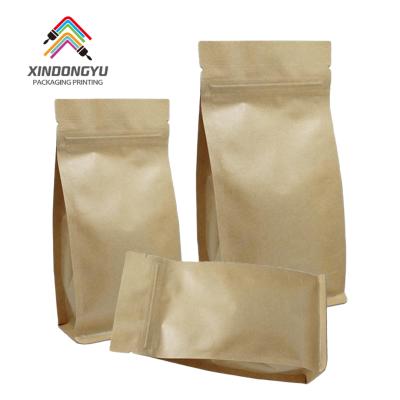 China Recyclable Biodegradable Recyclable Aluminum Foil Lining Recyclable Zip Lock Stand Kraft Resealable Bag for sale