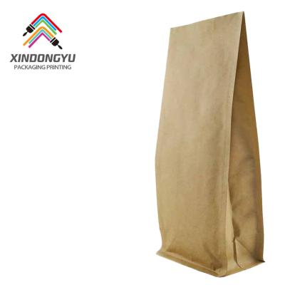 China Barrier Brown Compostable Zip Lock Recyclable Biodegradable Eco - Friendly Kraft Paper Bag For Candy Packaging Coffee And Tea for sale