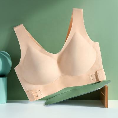 China Cross back side QUICK DRY traceless loop chest underwear polyphenol tea beauty gather skin-friendly maintenance no steel ring bra for sale