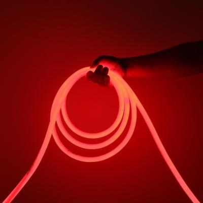 China New Soft Flexible Neon EL Steel Wire Rope Flat Cable Strip Light Car Waterproof Led Round Light Strip for sale