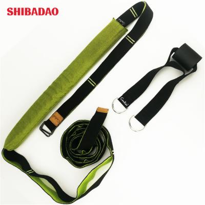 China Indoor Sporting Goods Split Legs Yoga Strap Ballet Dance Gymnastics Training Yoga Stretch Belt for sale