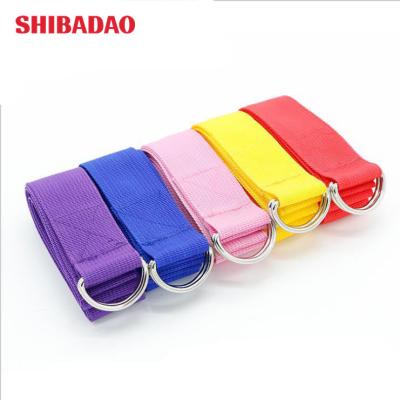 China Durable 183cm Yoga Stretch Bands , Yoga Belt Lengthening Fitness Stretching Special Yoga Accessories for sale