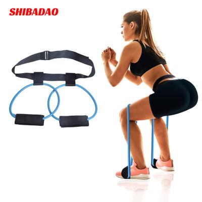 China Durable Fitness Women Booty Butt Belt Resistance Bands Adjustable Hold Up Belt Pedal Resistance Band for sale