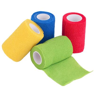 China Good Quality Hot Selling Colorful Cohesive Self Adhesive Personal Care Personal Care Medical Elastic Bandage for sale