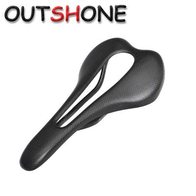 China Carbon Bicycle Parts MTB Cavity Cushion Carbon Saddle Road Bike Seat 3K Full Carbon Road Saddle for sale