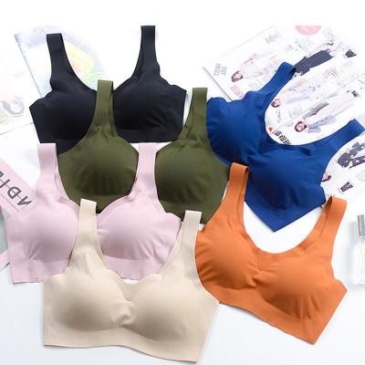 China 2021 Wholesale Custom Women's Fitness Yoga Bra Women's Seamless Sports Sports Bra Tops Ladies One-Piece for sale