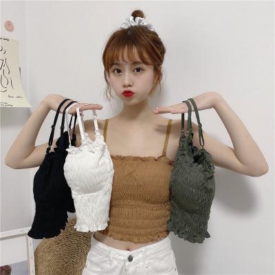 China Wholesale Cheap Wholesale QUICK DRY New Women's Crop Top Black Plain Ribbed Sleeveless Ribbed Tank Top For Ladies Custom White Camisole for sale