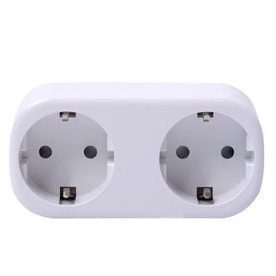 China EU Smart Plug Socket APP Tuya ABS WIFI Socket White 16A Socket With Meter for sale