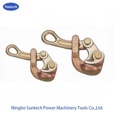 China Steel Wire Rope Rated Load Self Conductor Gripping Clamps for sale