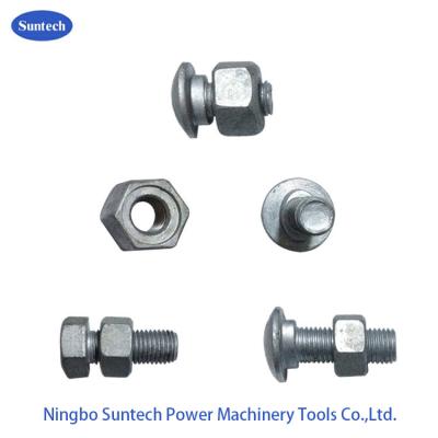 China Galvanized Steel Hex Splice Post Carriage Bolts And Nuts for sale