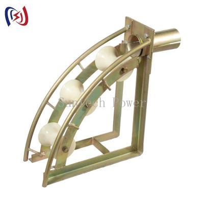 China Nylon Sheaves 150mm SHL150C Cable Roller Pulley Three Roller Cable Guide Roller for sale