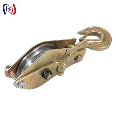 China 10t Heavy Duty Steel Snatch Hoisting Tackle For Overhead Line Construction for sale