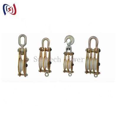 China Single Wheels Steel 30KN Snatch Hoisting Block For Lifting for sale