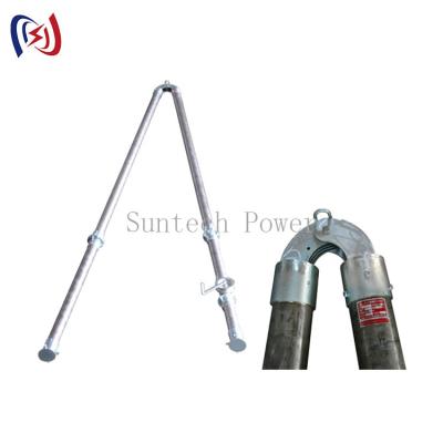 China A Shape Tubular Gin Pole Stringing Tools In Tower Erection Tools for sale