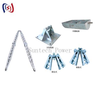 China Una forma enreja las construcciones de Gin Pole Tower Erection Tools en venta