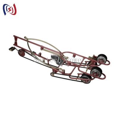 China 1kN Aluminum Sheave Inspection Trolley For Transmission Line Maintenance for sale