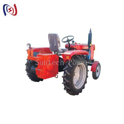 China Double Drum Tractor Drawn Winch , Walking Tractor Winch Machine for sale