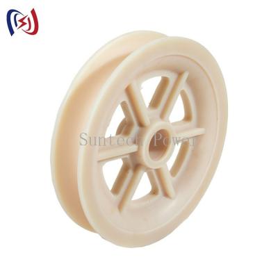 China 508x100mm MC Nylon Pulley Wheels Conductor Stringing Block With Bearings for sale