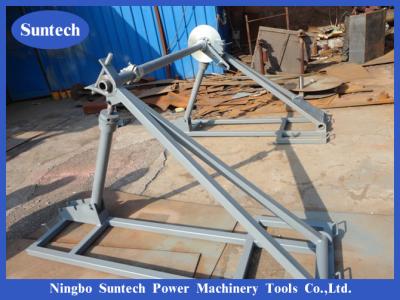 China 70 KN Underground Cable Reel Stand For Stringing Construction for sale