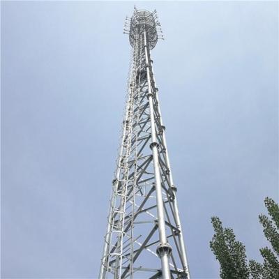 China 3 Legged 60m Galvanized Angle Steel Self Supporting Telecom Tower for sale