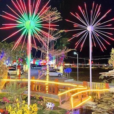 China New hot sale outdoor waterproof IP65 garden led firework lights for led firework pole lighting for sale