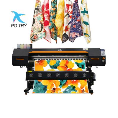 China Hotels POTRY CMYK fluorescent 4720/I3200 1.8m 6 feet 1.9m roll to roll fabric digital heat transfer sublimation printer for sale