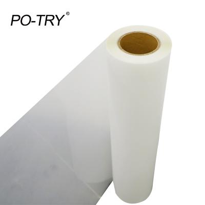 China Transparent Water Soluble Heat Transfer Film PET Film For Screen Printing With Flip Powder Machine T-shirt Printer for sale