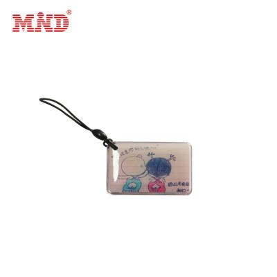 China Factory price waterproof/waterproof quickly supply nfc to chip double side epoxy tag with string for sale