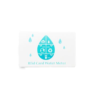 China Waterproof / Impermeable Full Color Printing 13.56mhz Water Or Electricity Payment Service Card for sale