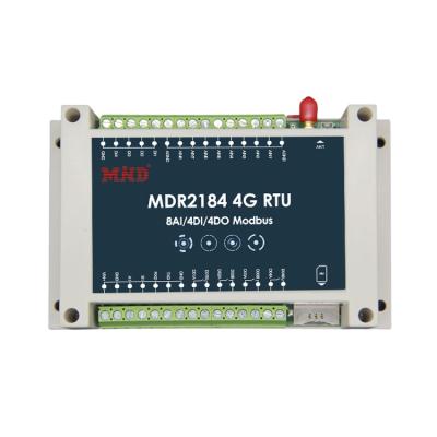 China M2M& IIOT MDR2184 RS485 to GPRS/4G Modbus RTU Transmission Wireless Module 8AI 4DI 4DO Modbus I/O Transparent Controller for sale