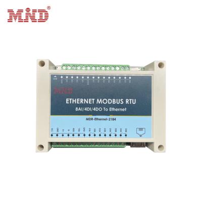 China Ethernet RTU 16 Channel Ethernet To Serial Server Support AI/DI TO DO Chilled Modbus RTU To TCP/UDP Industrial Converter for sale