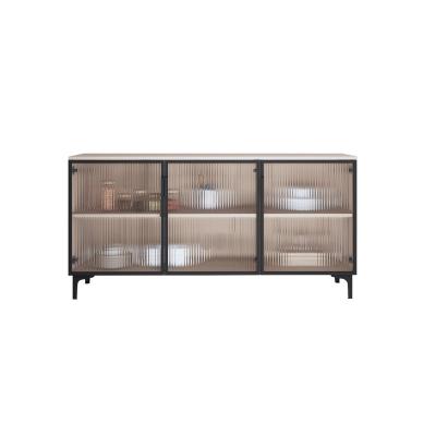 China Low Aluminum Alloy Minimalist Sideboard Storage Cabinet Cupboard Kitchen Furniture Living Room Dining Room Factory Price Design Cabinet for sale