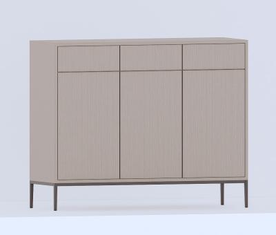 China 3 Drawers With Large Capacity Space Saving Aluminum Multilayer Household Shoes Cabinet for sale